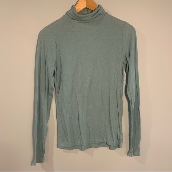 aerie Real Soft Blue Turtleneck - Picture 2 of 4